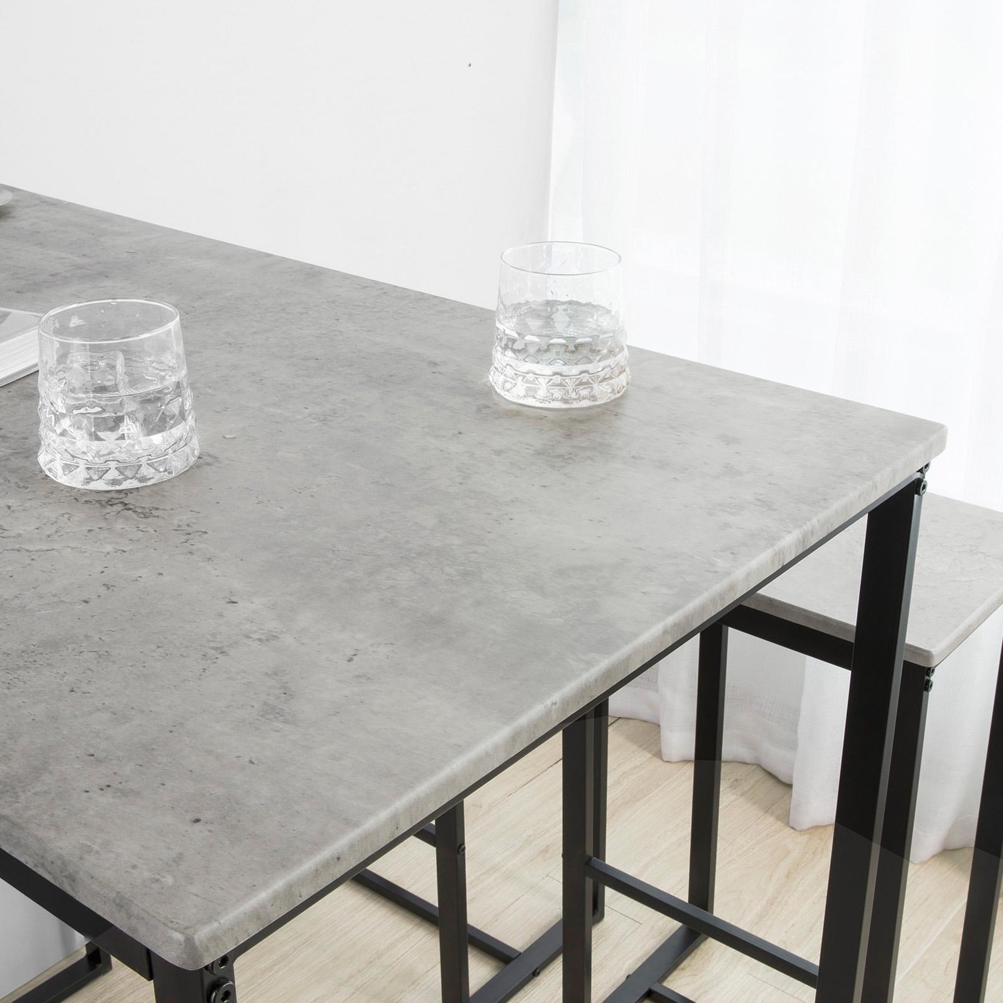 Voir la diapositive 5 : SOBUY SoBuy - Ensemble Table Et 4 Tabourets inclus - Industriel - OGT15