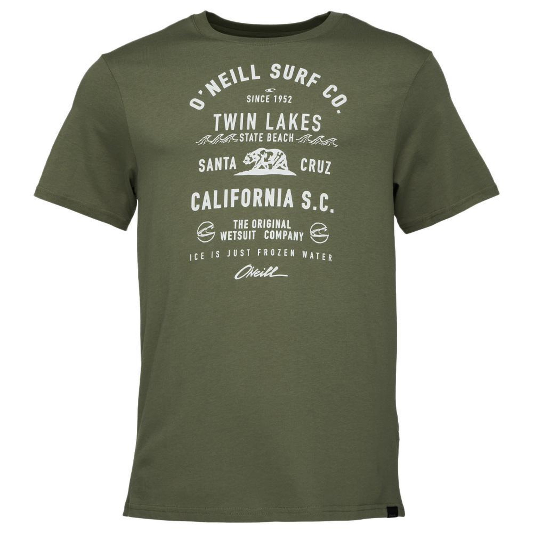 O'NEILL T-Shirt Kaki Homme O'Neill Muir. Coloris disponibles : Vert