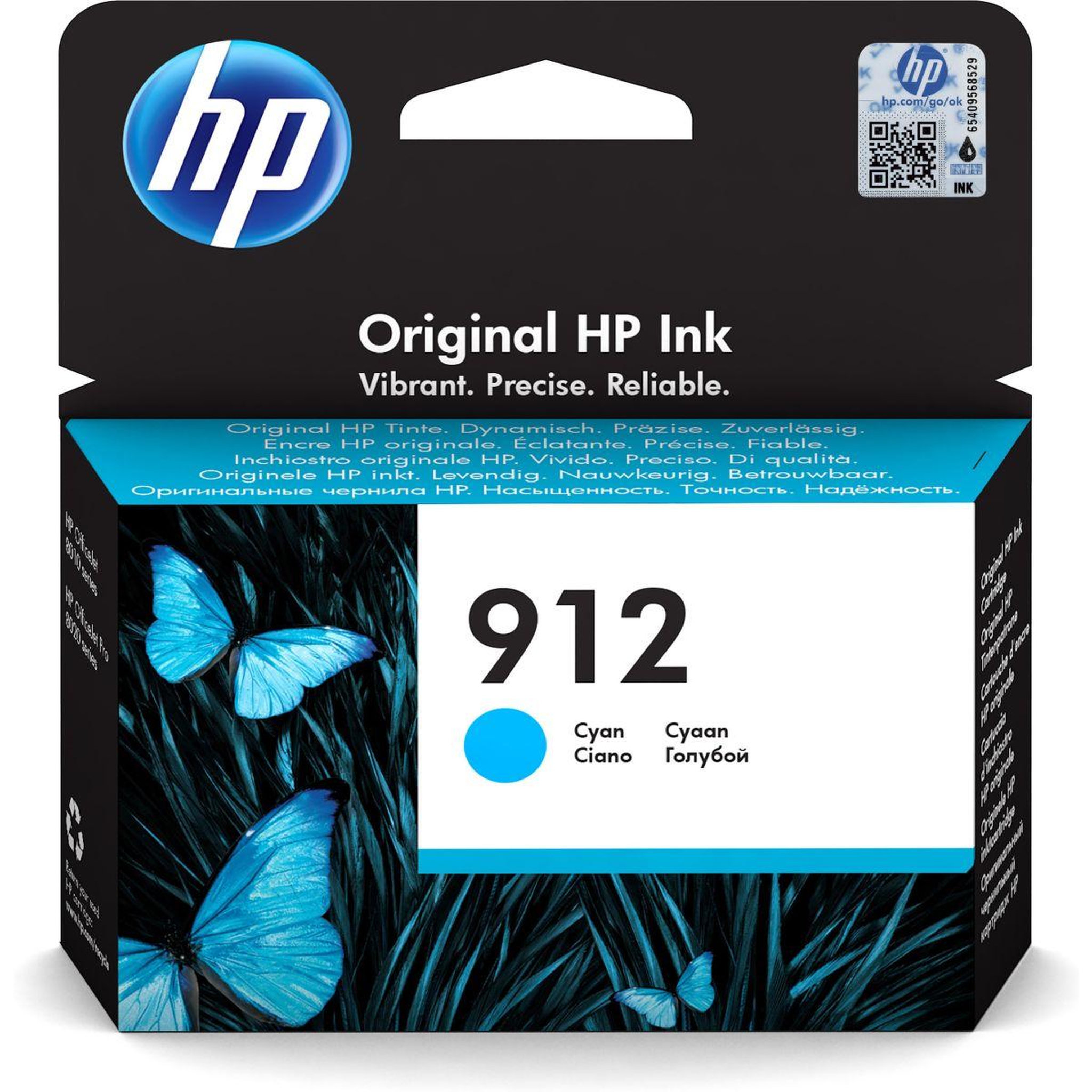 Voir la diapositive 1 : HP Cartouche d'encre 912  Cyan