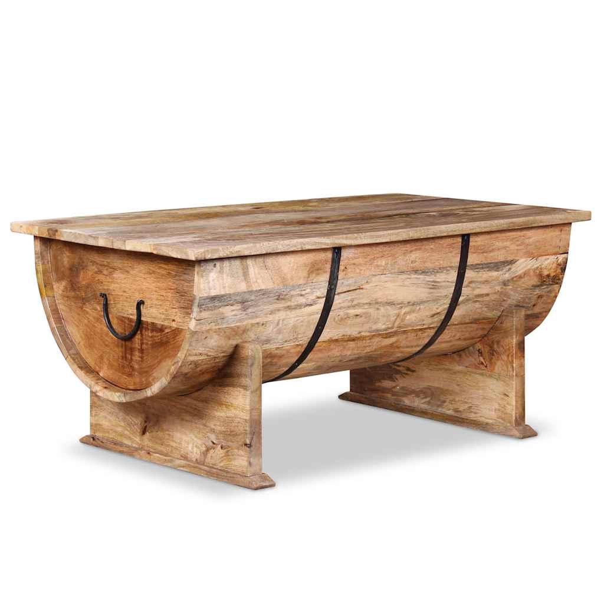 Voir la diapositive 5 : VIDAXL Table basse bois de manguier massif 88x50x40 cm