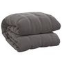 Voir la diapositive 2 : VIDAXL Couverture lestee Gris 200x225 cm 13 kg Tissu