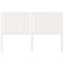 Voir la diapositive 3 : VIDAXL Tete de lit blanc 165,5x4x100 cm bois massif de pin