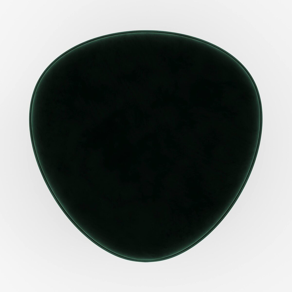 Rendez vous déco Pouf en velours vert - Emmy