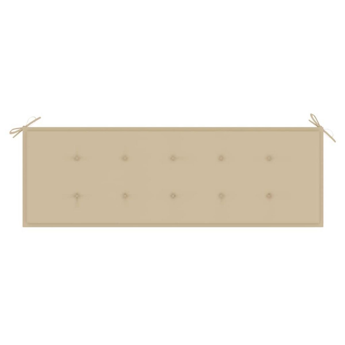 VIDAXL Banc de jardin empilable et coussin 159 cm Bois de teck massif