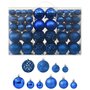 Voir la diapositive 1 : VIDAXL Ensemble de boules de Noël 100 pcs Bleu