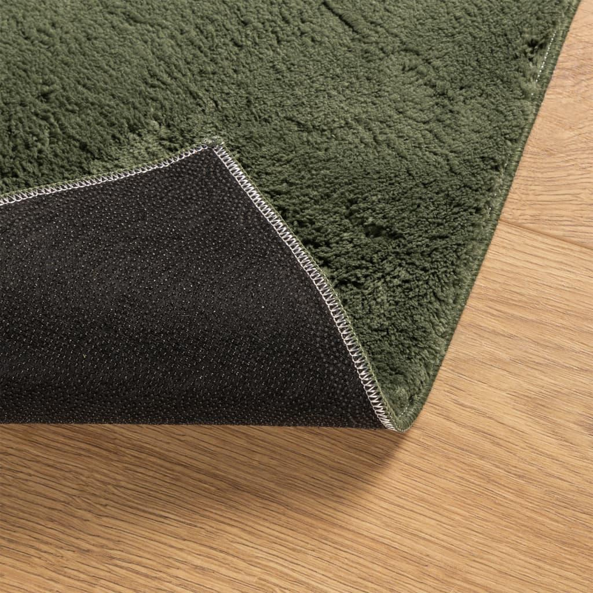 Voir la diapositive 5 : VIDAXL Tapis HUARTE a poils courts doux lavable vert foret 120x120 cm