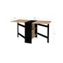 Voir la diapositive 8 : Table console extensible avec rangements L150 cm JESSIE