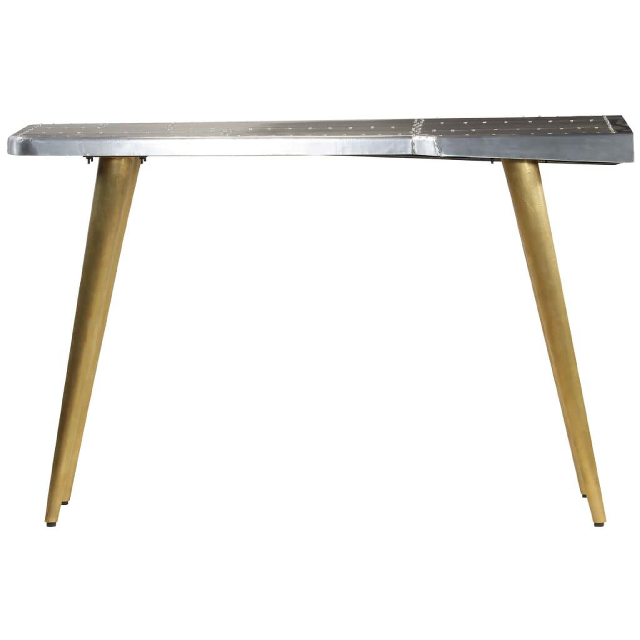 Voir la diapositive 3 : VIDAXL Bureau aviator vintage style aviateur 120 x 60 x 76 cm