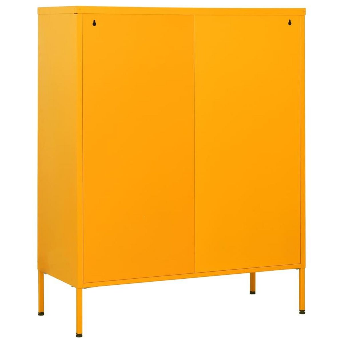 VIDAXL Commode Jaune moutarde 80x35x101,5 cm Acier
