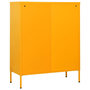 Voir la diapositive 5 : VIDAXL Commode Jaune moutarde 80x35x101,5 cm Acier
