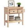 Voir la diapositive 5 : VIDAXL Table console 75x35x75 cm Bois massif de pin