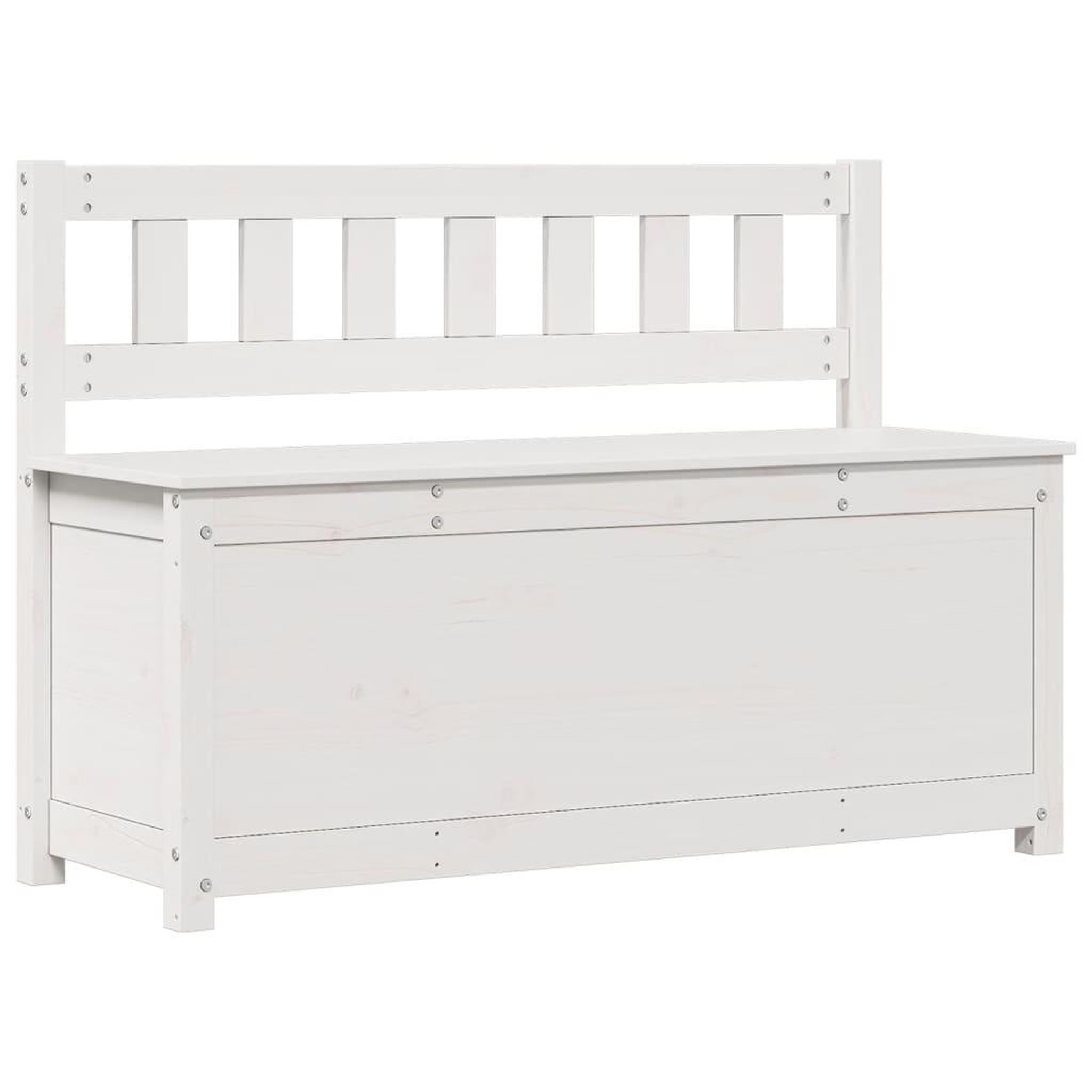 Voir la diapositive 2 : VIDAXL Banc Blanc 110x41x76,5 cm Bois de pin massif