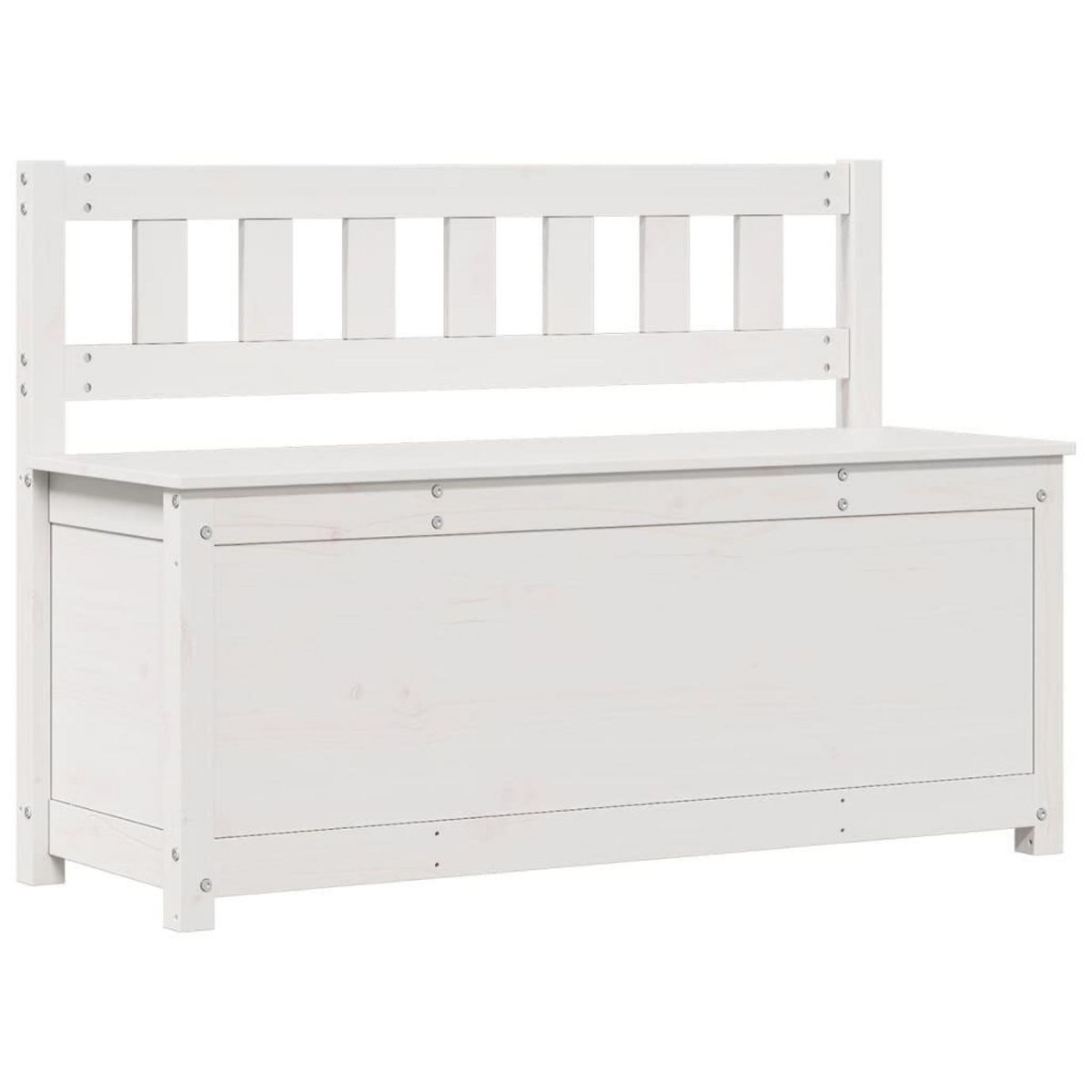 VIDAXL Banc Blanc 110x41x76,5 cm Bois de pin massif