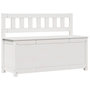 Voir la diapositive 2 : VIDAXL Banc Blanc 110x41x76,5 cm Bois de pin massif