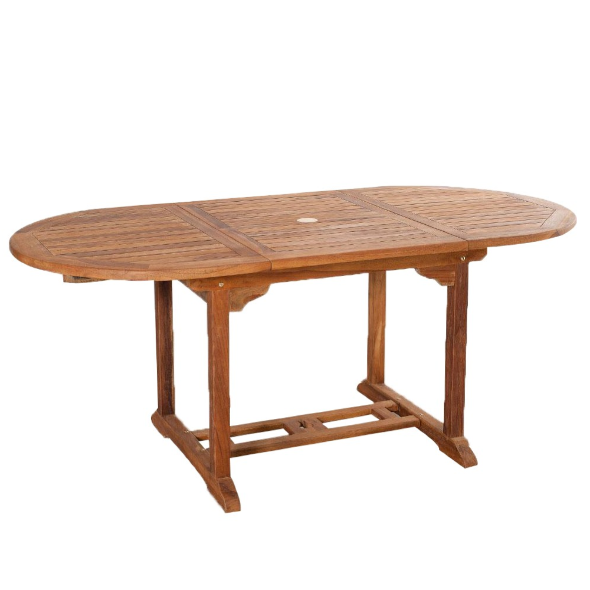 Voir la diapositive 3 : CONCEPT USINE Salon de jardin teck huilé 6 pers - table ovale 4 chaises 2 fauteuils lubok