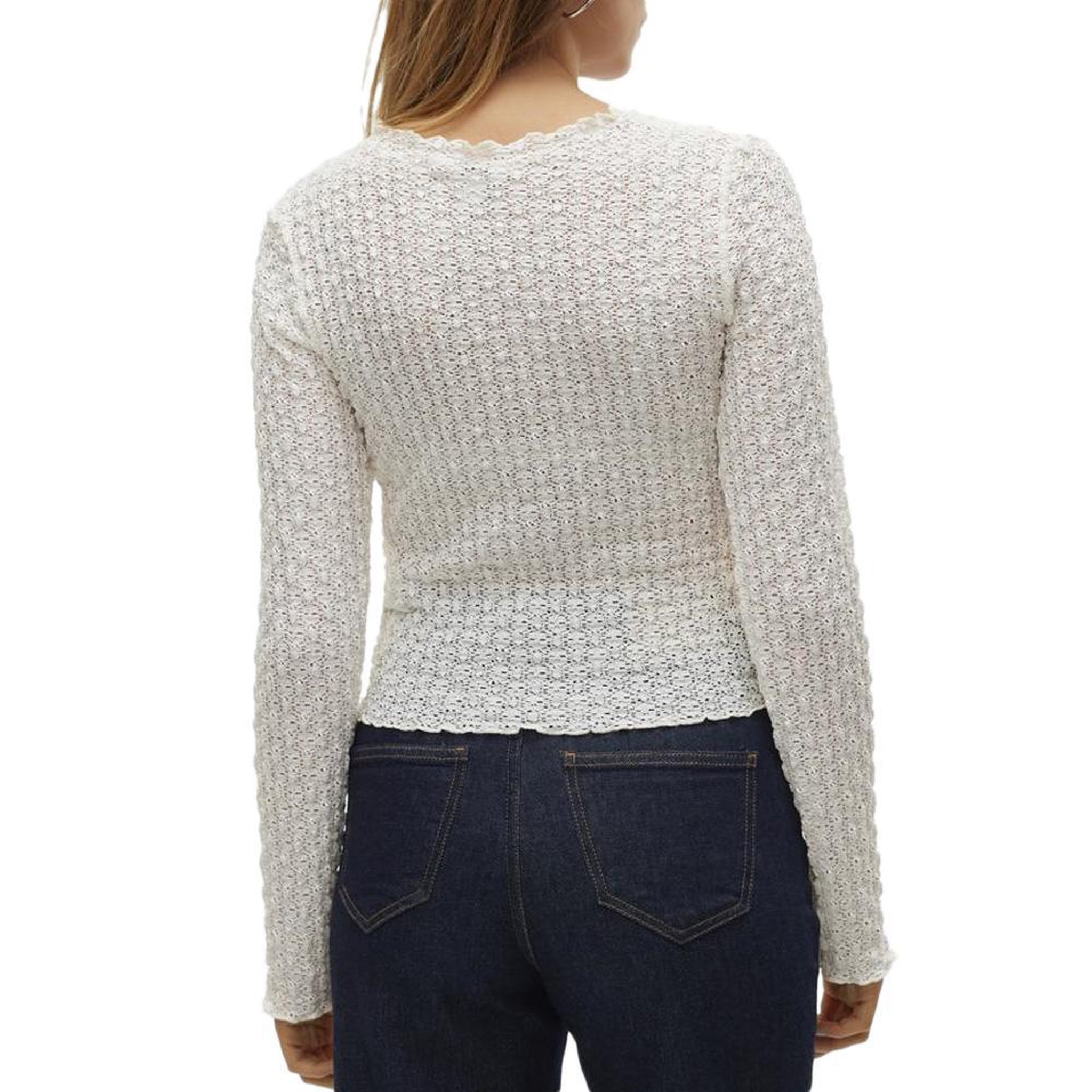 Voir la diapositive 2 : Vero Moda Top Ecru Femme Vero Moda Shelby