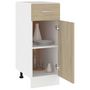 Voir la diapositive 4 : VIDAXL Armoire de plancher tiroir  Lyon  Chene sonoma 30x46x81,5 cm