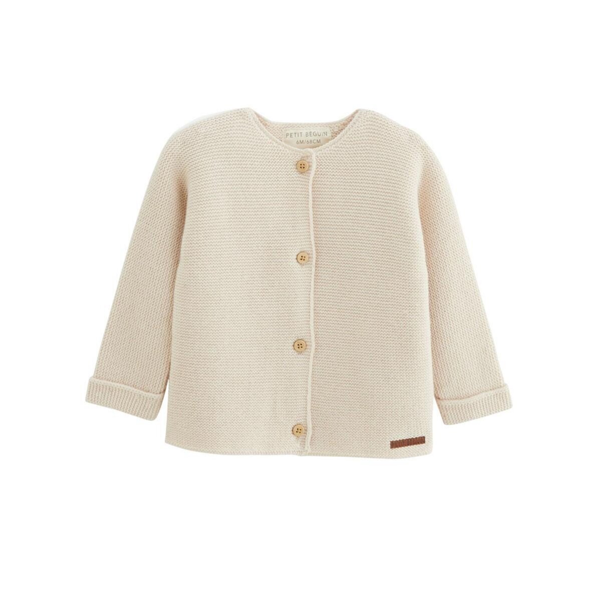 Petit Béguin Gilet bébé en tricot Lou