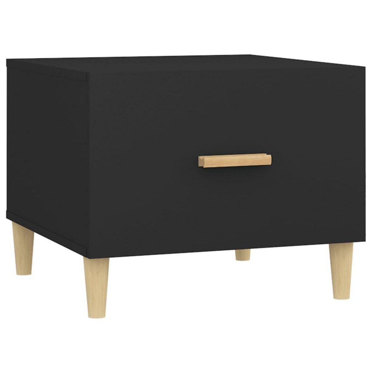 VIDAXL Table basse Noir 50x50x40 cm Bois d'ingenierie