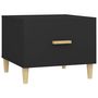 Voir la diapositive 2 : VIDAXL Table basse Noir 50x50x40 cm Bois d'ingenierie