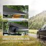 Voir la diapositive 6 : HOMCOM Barres de toit de voiture verrouillables 2 clés fournies dim. 135L x 5,5l x 7H cm aluminium noir