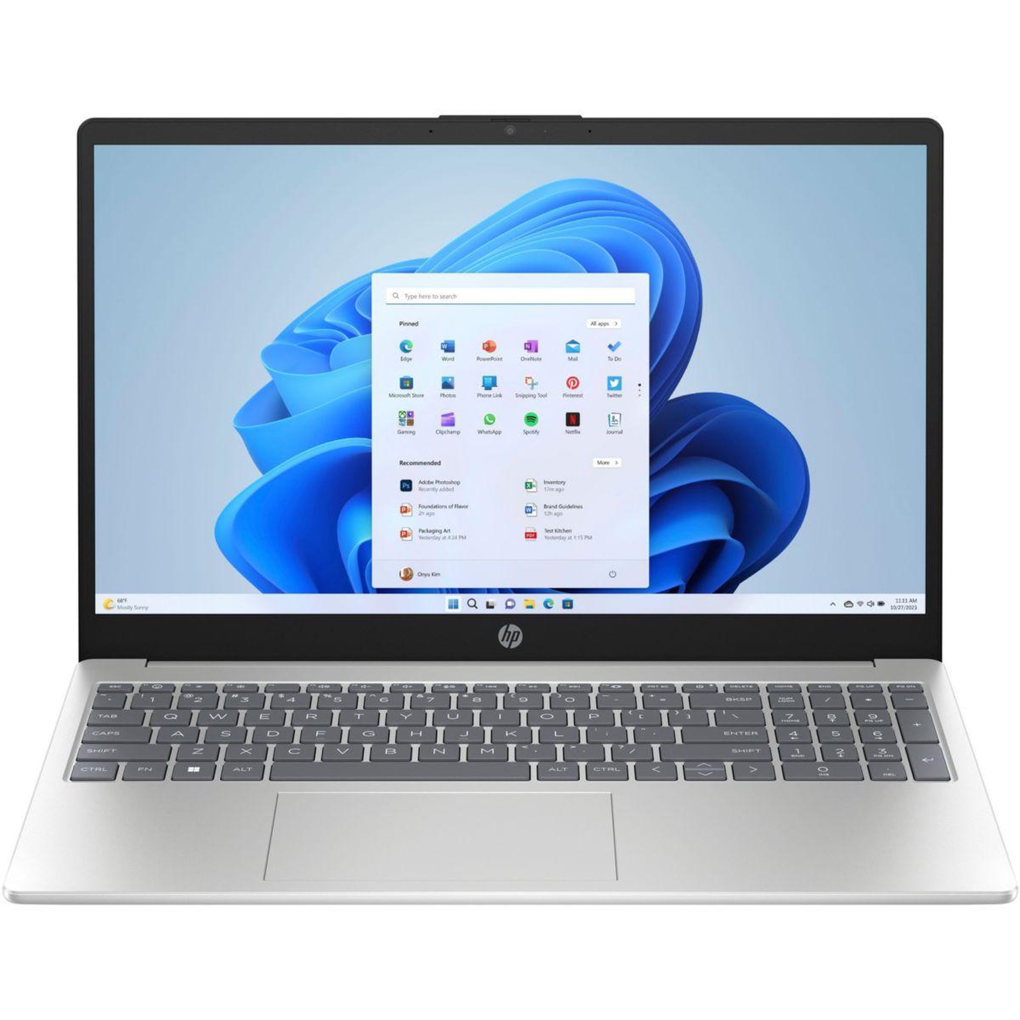 Voir la diapositive 1 : HP Ordinateur portable 15-fc0091nf