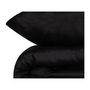 Voir la diapositive 4 : GENERIQUE Parure de lit - 129CTN63492 - 1 housse de couette 220 x 240 cm + 2 taies d'oreiller 60 x 60 cm - Satiné 100% coton - Noir
