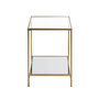 Voir la diapositive 2 : Paris Prix Table d'Appoint Carrée Design  Timana  55cm Or