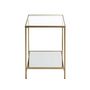 Voir la diapositive 2 : Paris Prix Table d'Appoint Carrée Design  Timana  55cm Or