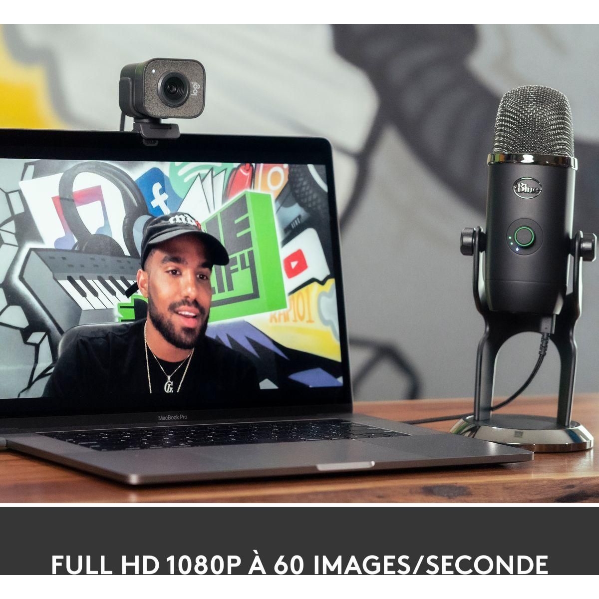 Logitech Webcam Streamcam Graphite double microphone