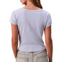 Voir la diapositive 2 : CALVIN KLEIN JEANS T Shirt Mauve Femme Calvin Klein  abel 2x2