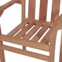 Voir la diapositive 5 : VIDAXL Chaises de jardin lot de 2 avec coussins a carreaux gris Teck