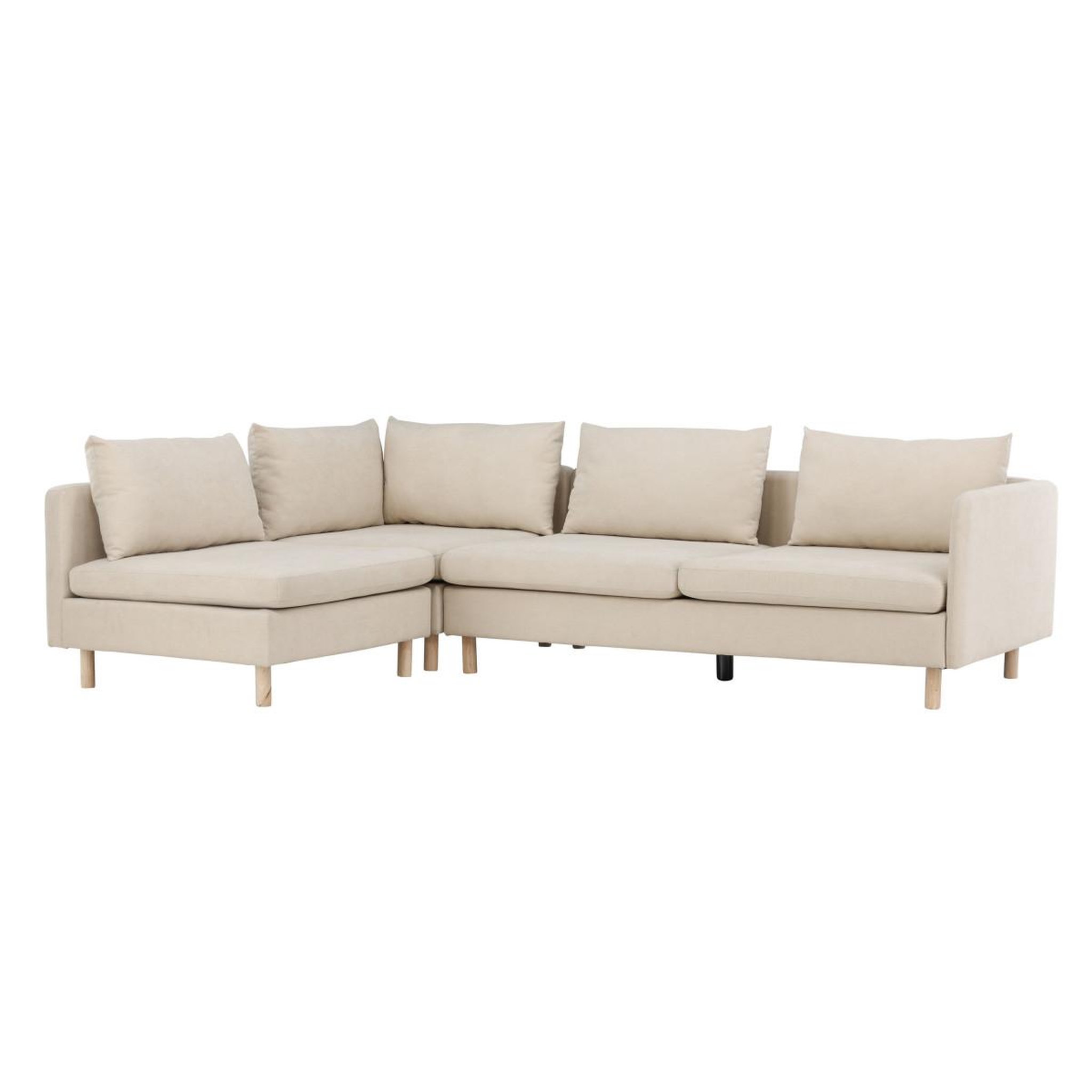 Voir la diapositive 2 : Paris Prix Canapé d'angle gauche  zero  295cm beige
