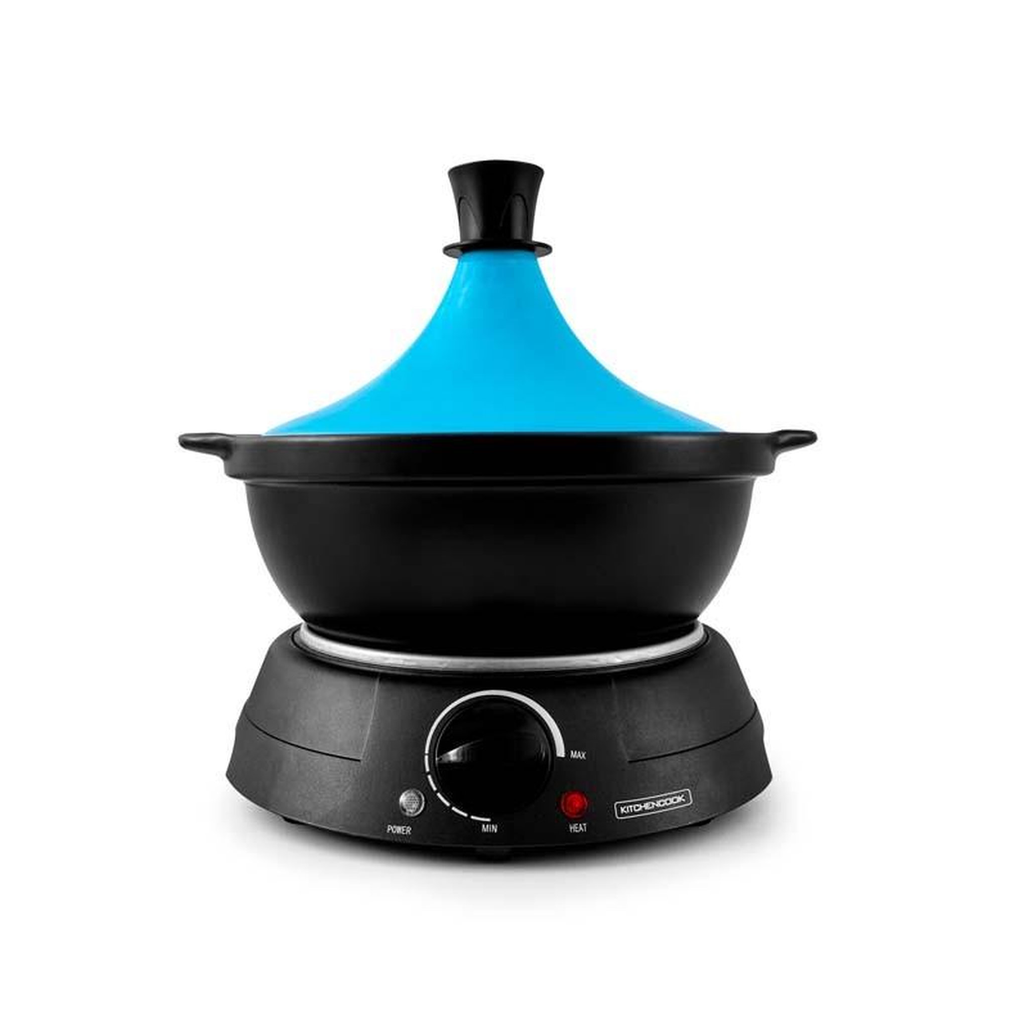 KITCHENCOOK Kitchencook - tajine électrique k-jine 3 bleue - 300 w 3 l - pot en terre cuite