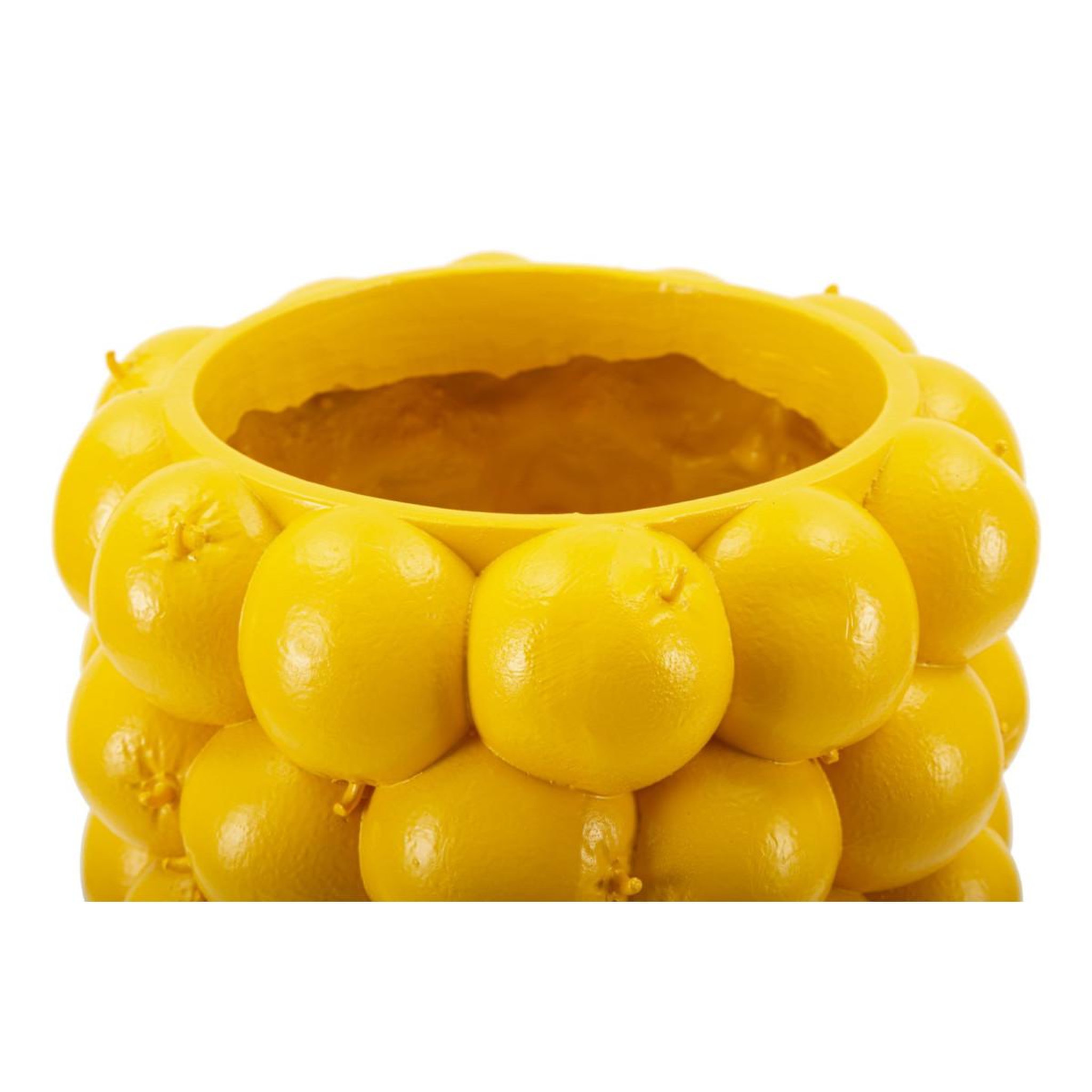 Voir la diapositive 5 : Paris Prix Vase déco fruits  citrons  28cm jaune