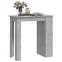 Voir la diapositive 4 : VIDAXL Table de bar a etagere de rangement Gris beton 102x50x103,5 cm
