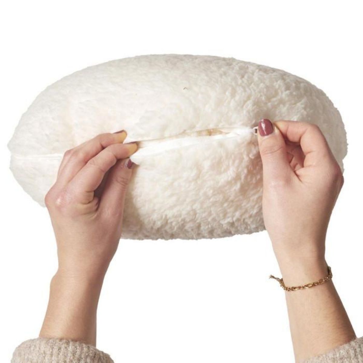 Paris Prix Plaid Coussin  Amour  120x150cm Crème