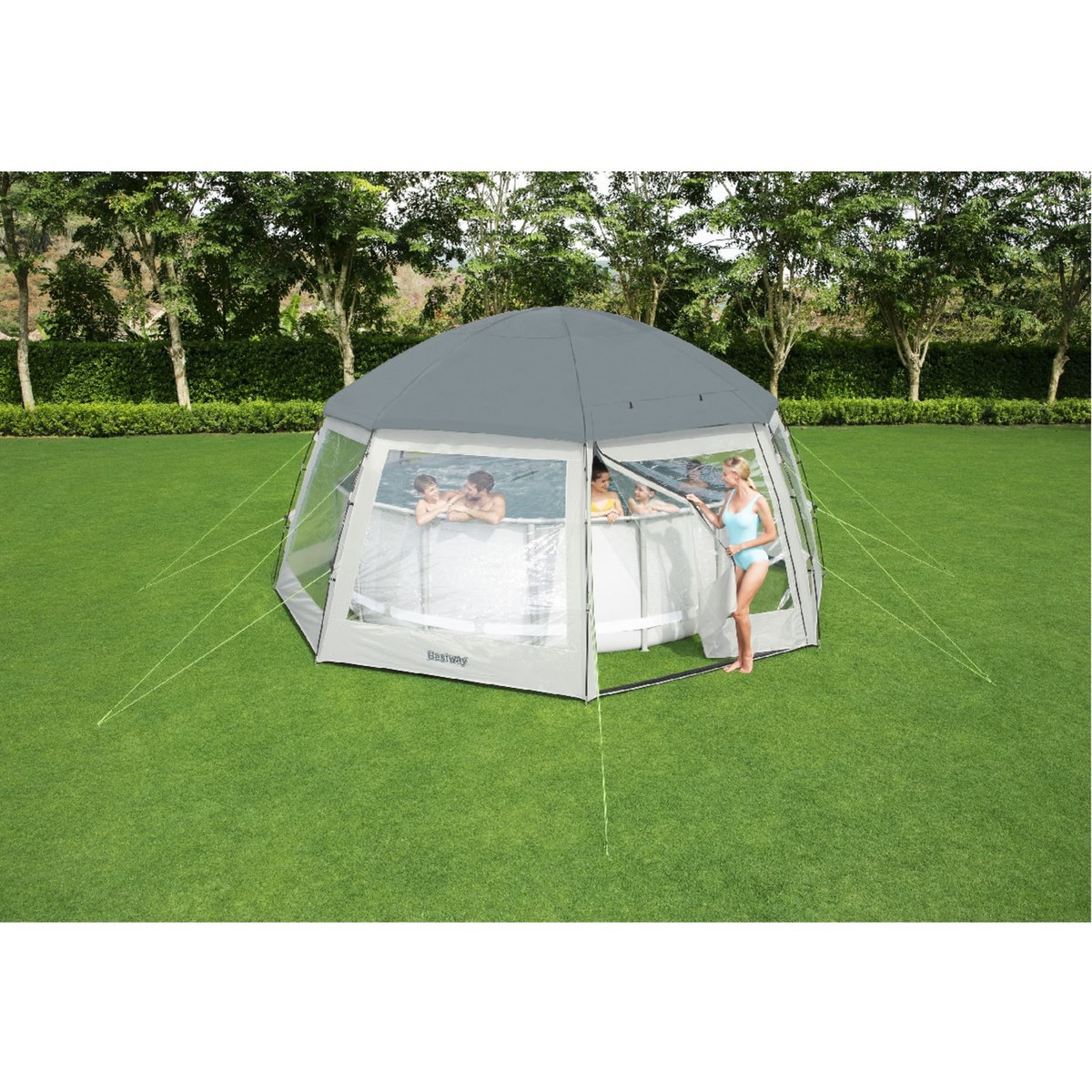 BESTWAY Dôme de protection pour piscine hors sol rondes Flowclear&trade;