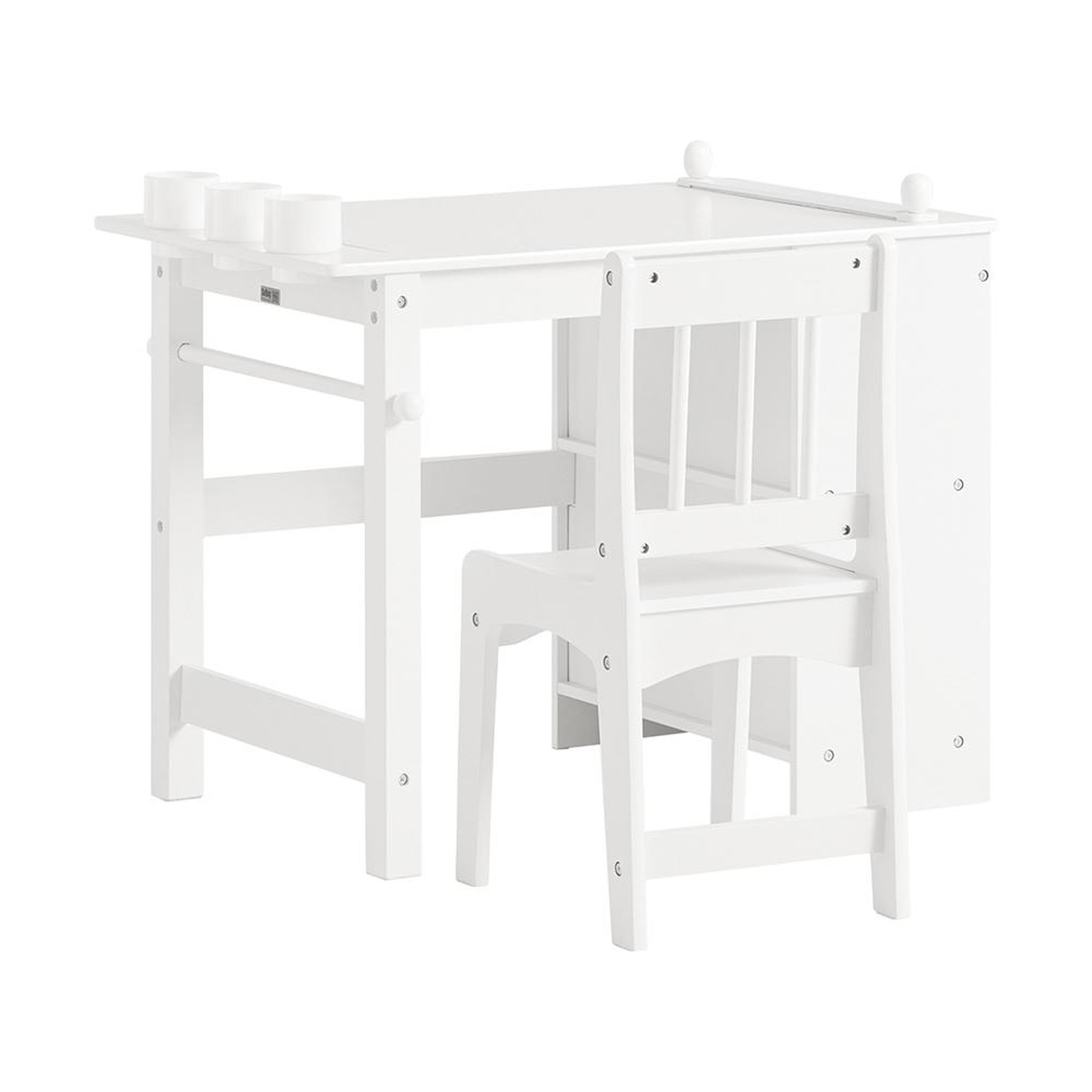 Voir la diapositive 1 : SOBUY SoBuy - Ensemble Table Et Chaise Enfant avec 2 étagères - Nordique - KMB60