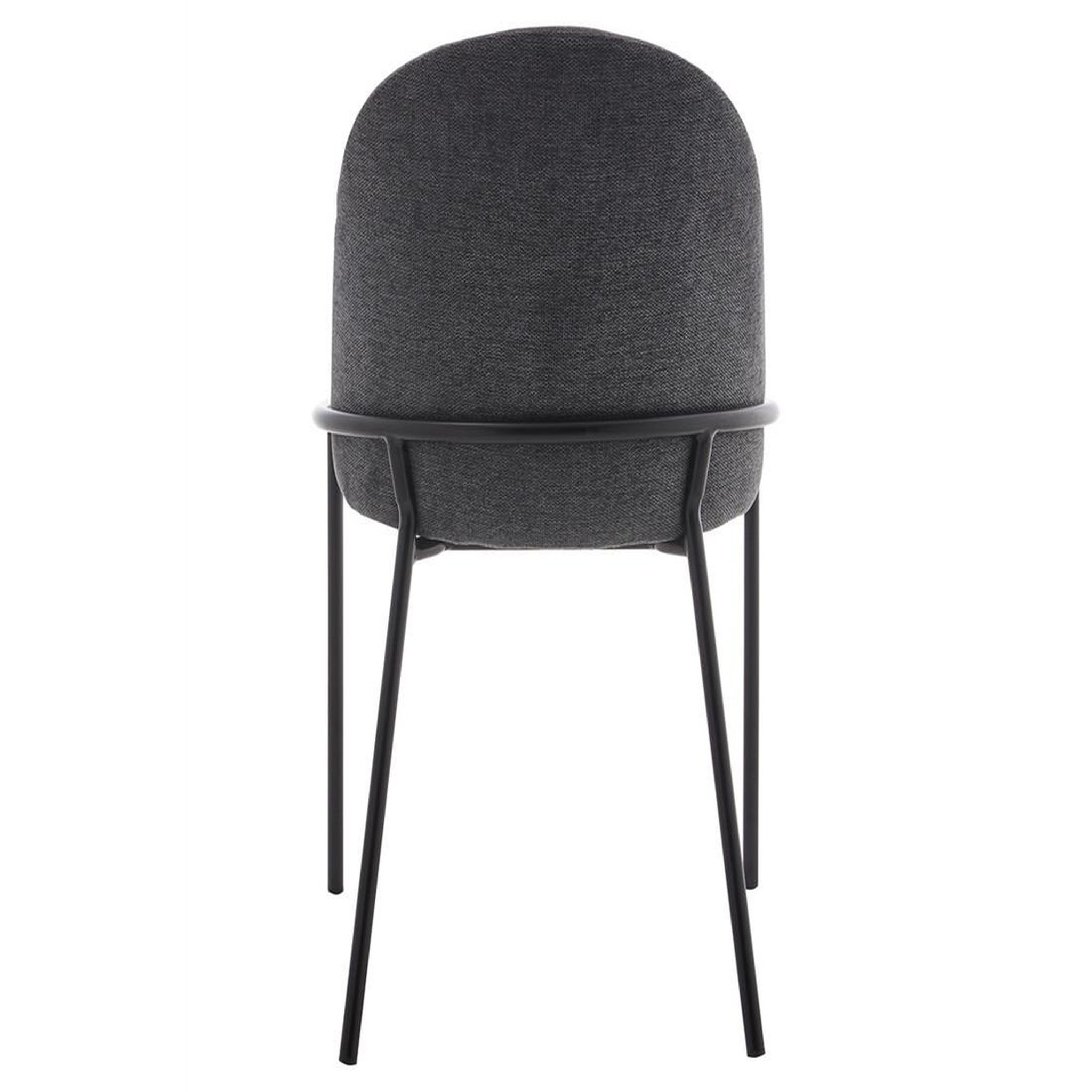 Voir la diapositive 6 : BEST MOBILIER Imelda - lot de 4 chaises - en tissu - gris anthracite