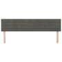Voir la diapositive 3 : VIDAXL Tetes de lit 2 pcs Gris fonce 90x5x78/88 cm Velours