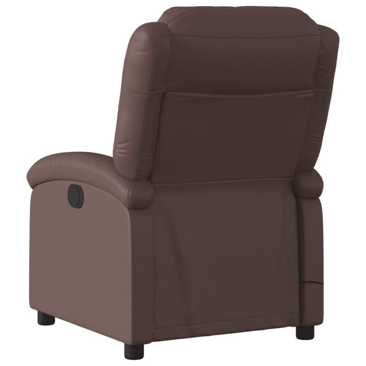 VIDAXL Fauteuil de massage inclinable electrique marron similicuir