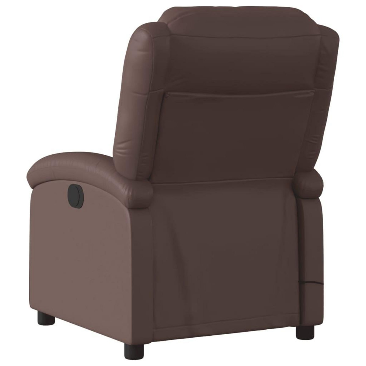 VIDAXL Fauteuil de massage inclinable electrique marron similicuir