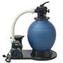 Voir la diapositive 1 : VIDAXL Pompe de filtration a sable 1000 W 16800 l/h XL