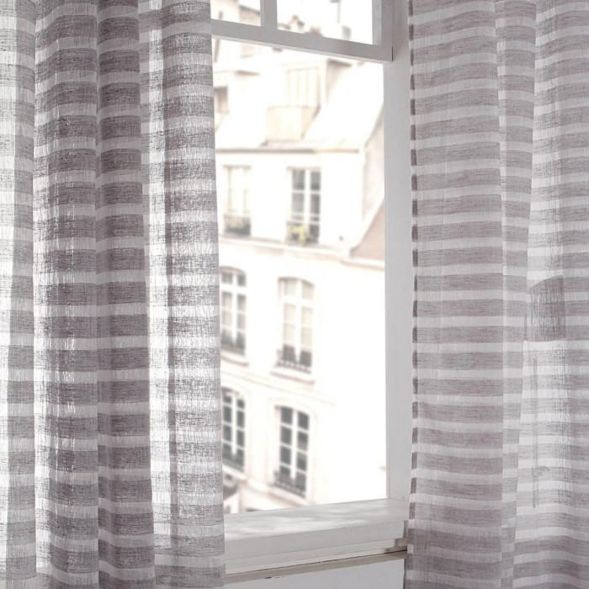 ATMOSPHERA Rideau Voilage  Naturel  140x240cm Gris