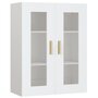 Voir la diapositive 2 : VIDAXL Armoire murale suspendue Blanc 69,5x34x90 cm