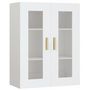 Voir la diapositive 2 : VIDAXL Armoire murale suspendue Blanc 69,5x34x90 cm