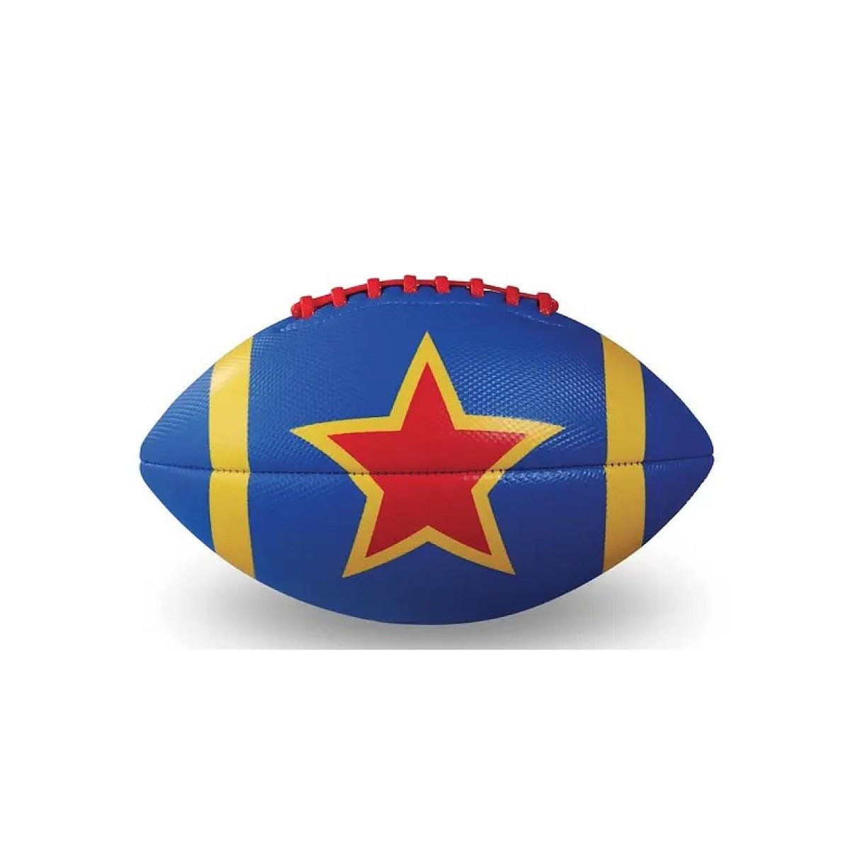 CROCODILE CREEK Ballon de football US - Bleu avec etoile rouge