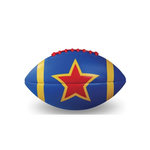 CROCODILE CREEK Ballon de football US - Bleu avec etoile rouge