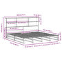 Voir la diapositive 6 : VIDAXL Lit bibliotheque sans matelas cire marron 180x200cm bois massif